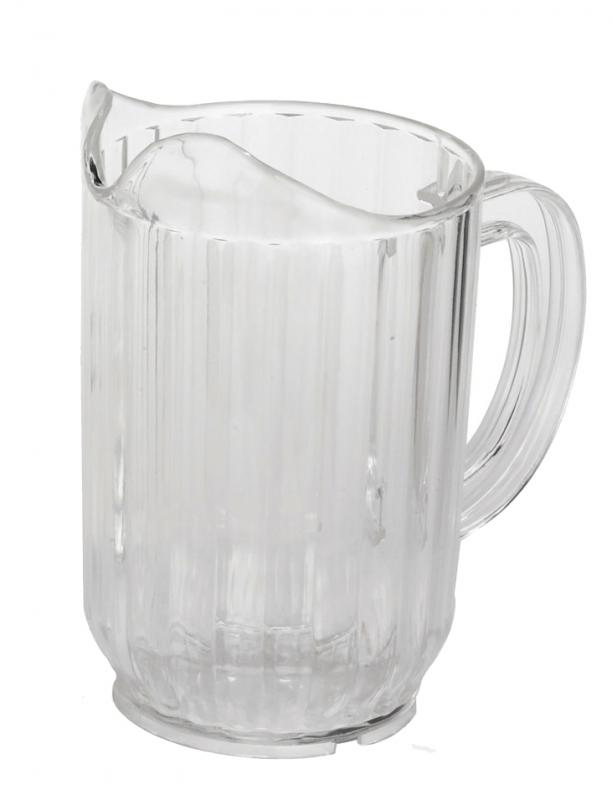 Clear Polycarbonate Water Pitcher with 32 oz / 0.95 L Capacity